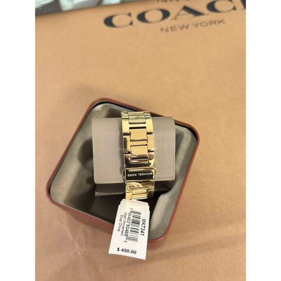 Michael Kors MK7341 Gold Ladies Stainless Steel Watch - Picture 4 of 6